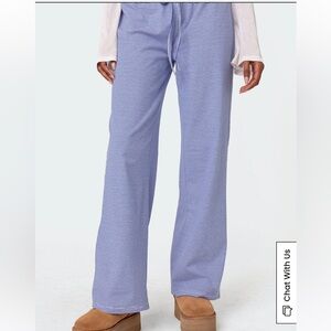 Women's Blue Striped Pants